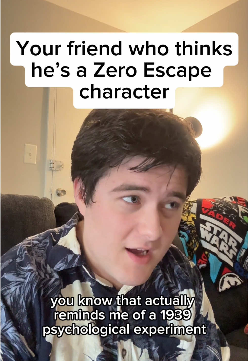 Your friend who thinks he’s a Zero Escape character #zeroescape #9hours9persons9doors  #virtueslastreward #visualnovel #videogames #foryoupage #fyp 