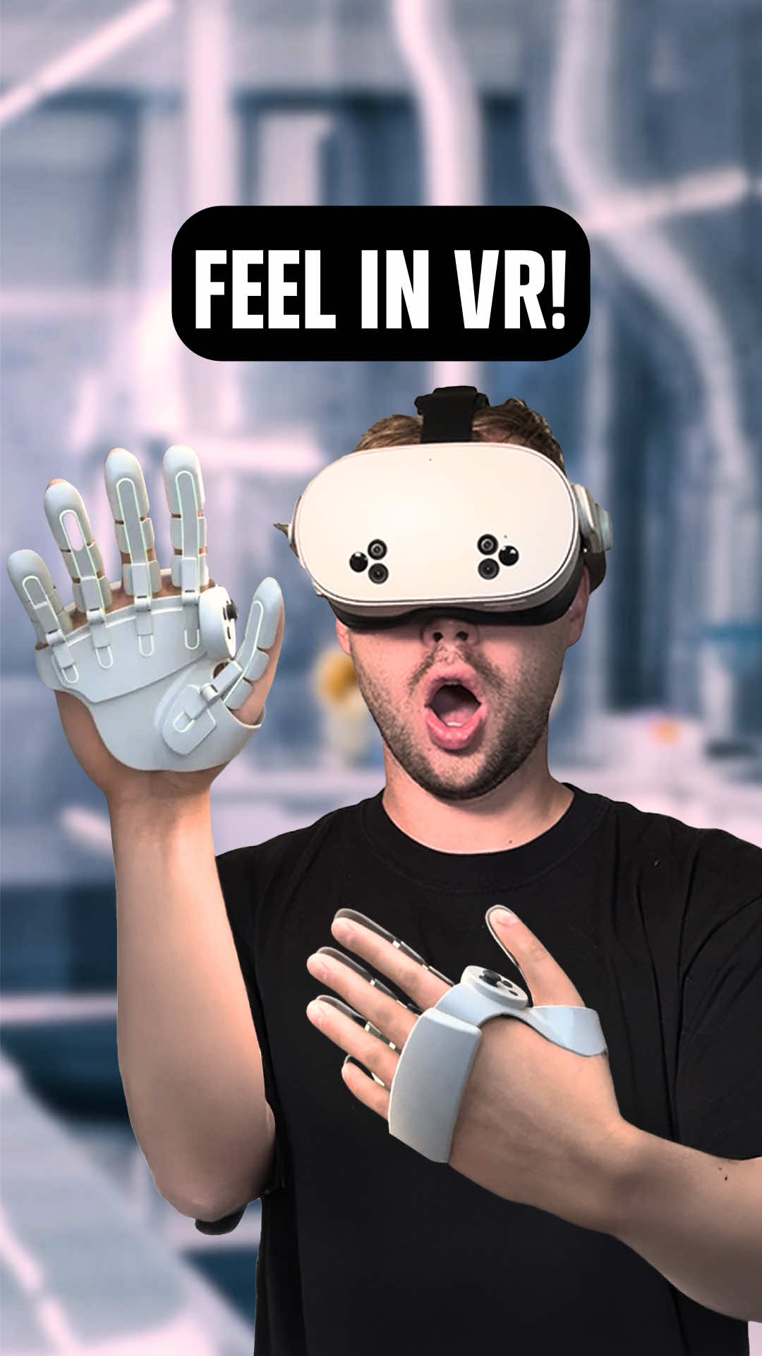 This VR Controller Lets You Feel! Sharp is working on a VR controller that goes way beyond rumble. This hybrid glove-controller uses multi-segmented haptics to simulate texture, temperature, and even material density—so when you touch something in VR, it actually feels different. And the best part? It still works like a normal controller with a thumbstick and buttons, meaning you don’t sacrifice usability for immersion. It’s still just a prototype, but it’s easily one of the most promising advances in tactile VR so far. If you’re actually reading through the caption hello my name is JustinWiebVR. On this channel I cover VR games, gear, technology, and gaming—specifically with the Meta Quest 3, the Quest 3S, the Quest 2, PCVR, and other cool tech I find. I highlight the best games through fun gameplay, modding breakdowns, reviews, and multiplayer sessions. So whether you’re looking for the top free VR games, competitive shooters, new VR releases in 2025, or just want to see how these titles actually perform on standalone headsets—this channel’s for you. #metaquest3 #metaquest3s #quest3 #quest2 #vr #vrgaming #vrgames #vrhardware #vrreview #vrshorts #haptics #hapticfeedback #sharpvr #virtualreality #techreview #vrcontroller #questcreatorpartner #justinwieb #justinwiebvr