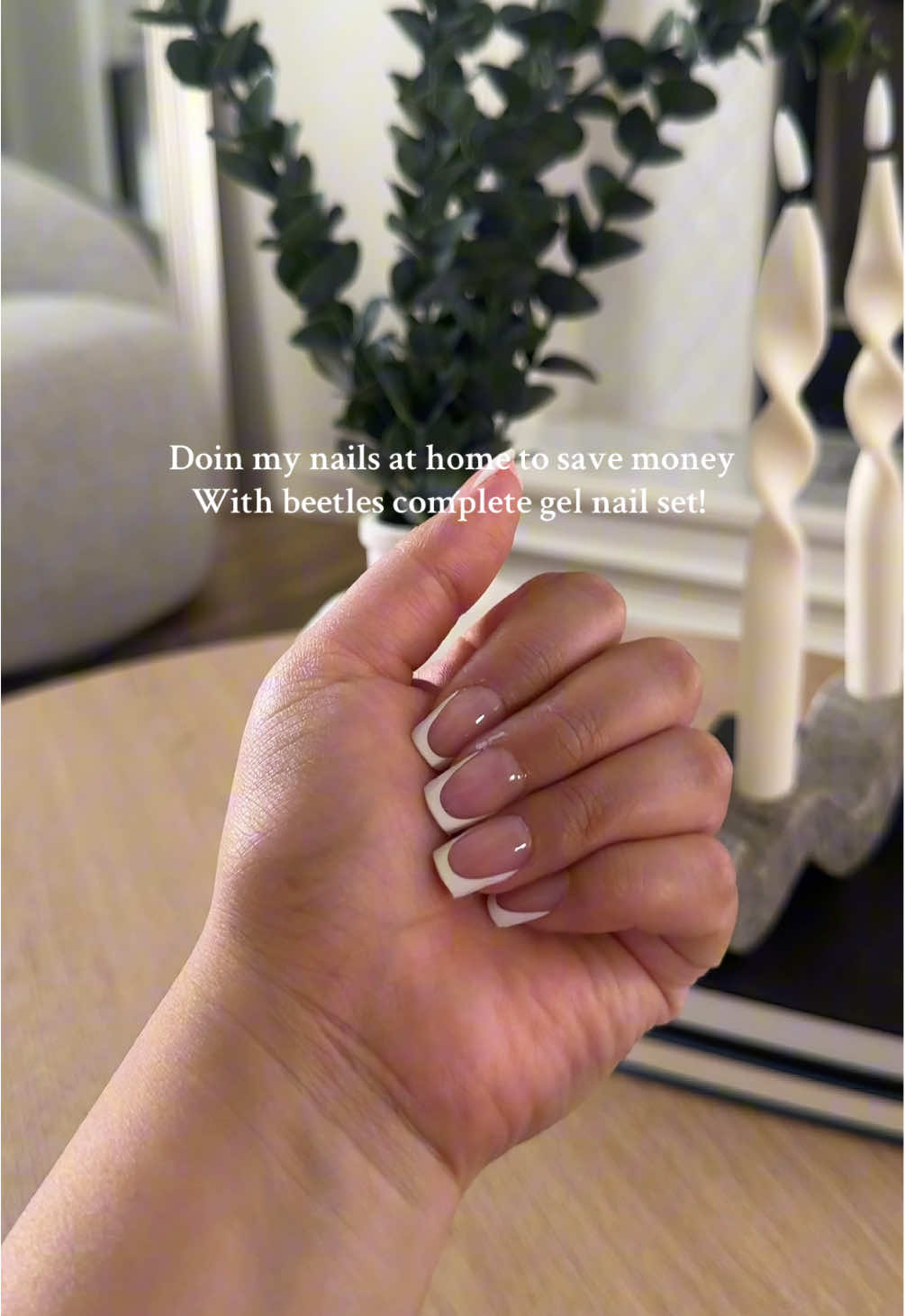 #gelnails #athomenails #frenchnails 