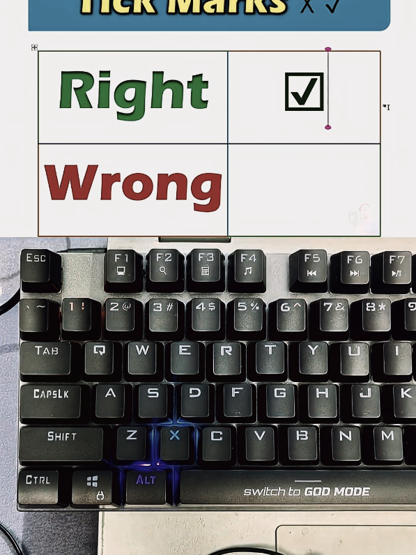 tick marks trick in ms word #foryou #foryoupage #fyp  #msword #excel   #viralvideo #viral 