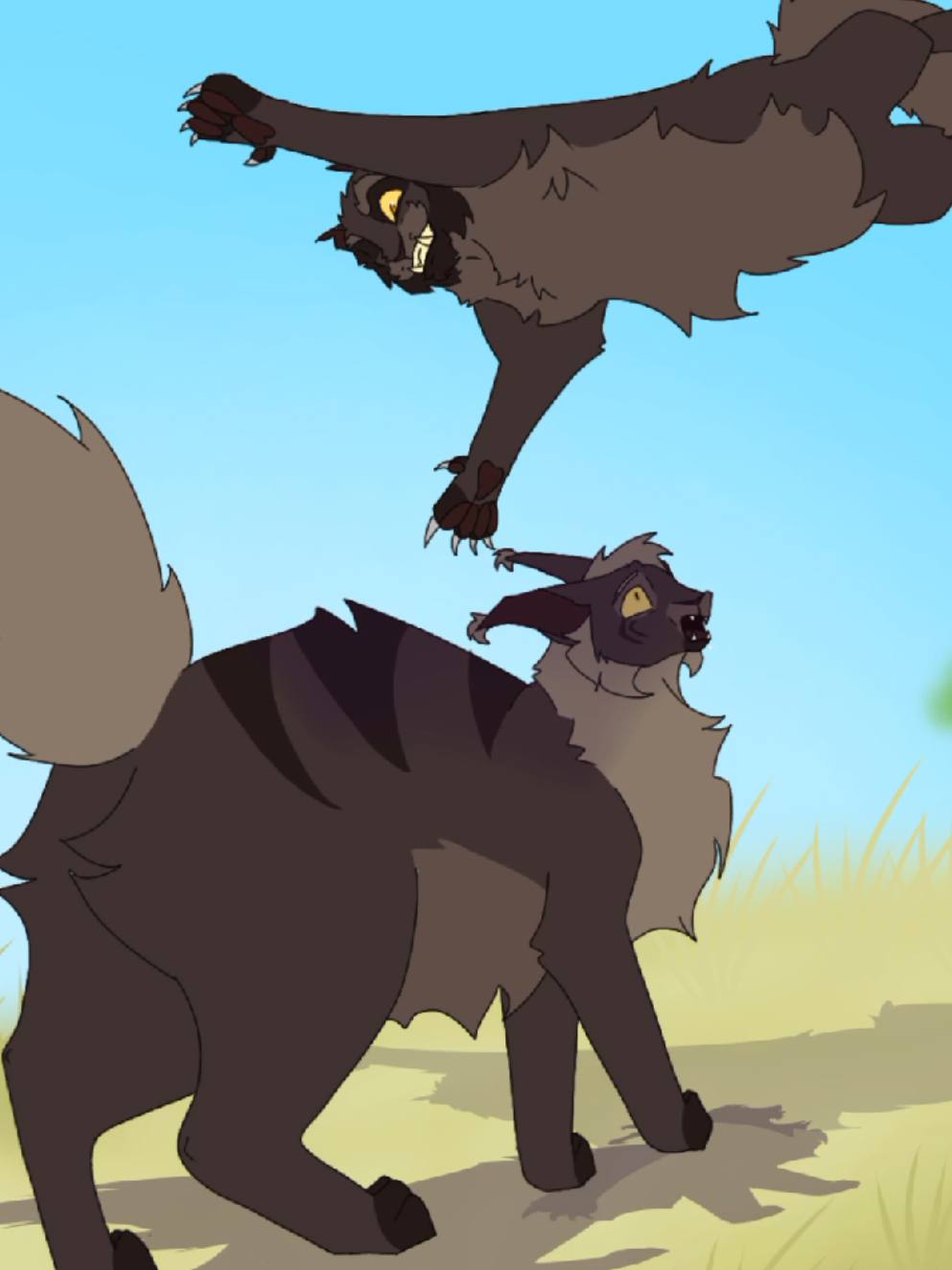 I love yellowfang's secret so much #warriorcats #warriors #yellowfang #raggedstar #brokenstar #brokentail 