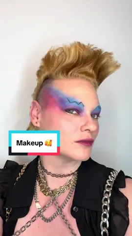 I love this trend 🥰 #queer #alt #makeup 