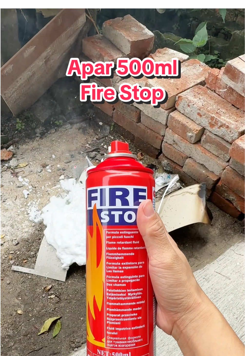 Apar Fire Stop 500ml – Praktis dan cepat atasi api, cukup semprot langsung padam! Yuk, tambah ke keranjang! #apar #aparmini #aparfirestop1set #firestop #aparcar #carapar #firestop500ml #aparkecil #aparfoam #aparportable #parmobil 