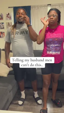 He was so lost 🤣🤣 #mencantdothis #couplechallenge #reaction #funny #couplecomedy #marriagehumor #husbandandwifecomedy 