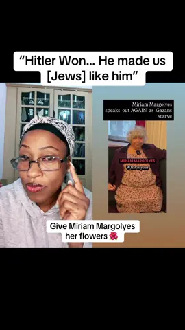 I like Miriam Margoyles - spitting facts 👏🏽. A national treasure. A Jew I would happily make time for. She’s welcome to the cookout, Owambe & get togethers- my kind of human. #fyp #trending #goviral #palestine #israel #miriammargolyes 