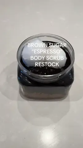 Brown sugar coffee body scrub #bodyscrub #coffeetiktok #coffee #brownsugarshakenespresso #restock #organization #satisfyingvideo #satisfying #viral #fypシ 