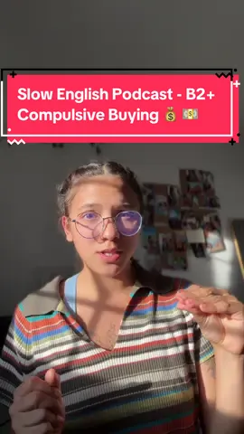 A little faster podcast — challenge yourself! try not to read the subtitles🙈 Are you a compulsive buyer?✨ Follow on Spotify for more! ❤️ #slowenglishpodcast #englishteacher #englishlistening #misshoney #maestramiel #englishpractice #englishlearning 