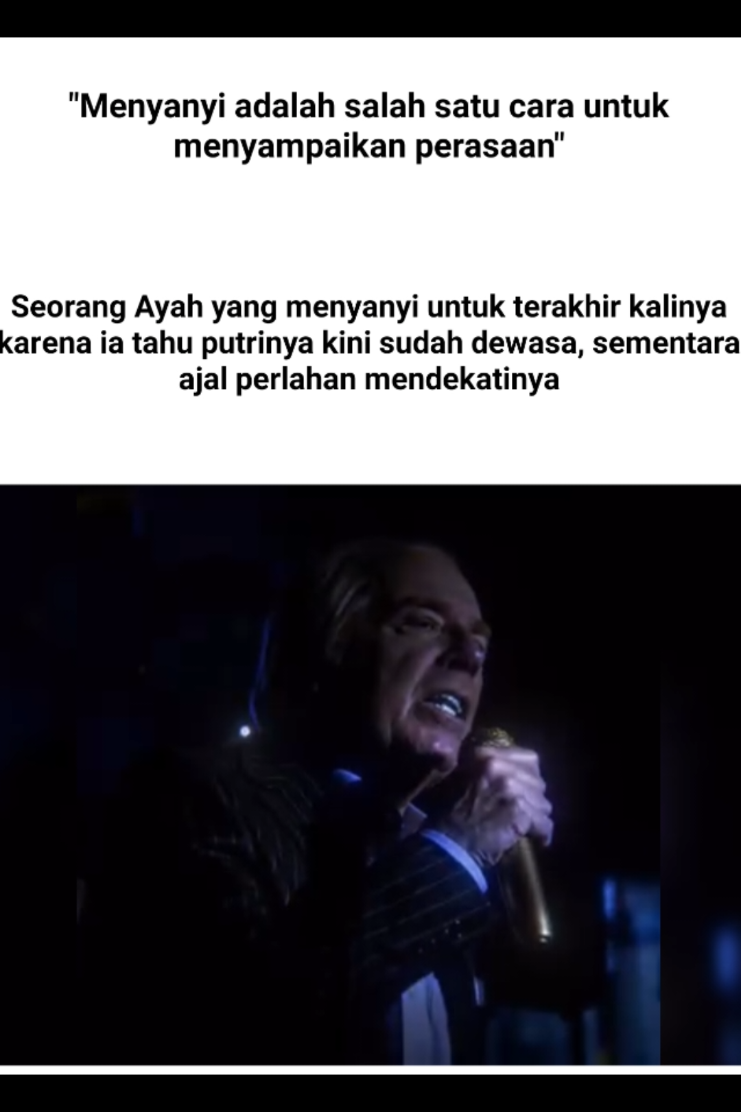 The winner takes it all: Dunia baru kini miliknya (Putrinya). The loser has to fall: Waktu pun habis bagi ayahnya kenapa? begini penjelasannya  