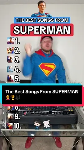 The Best Songs From SUPERMAN 🦸‍♂️🏆 Do you remember the Superman movie scenes that go with all of these songs? 🎥🎶 #superman 