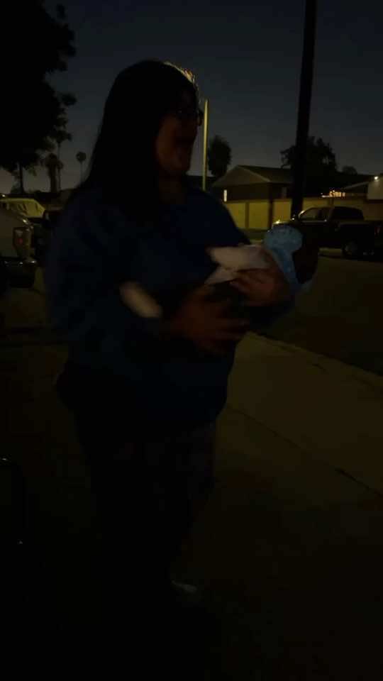nobody wants a round house kick while gma holding her baby 