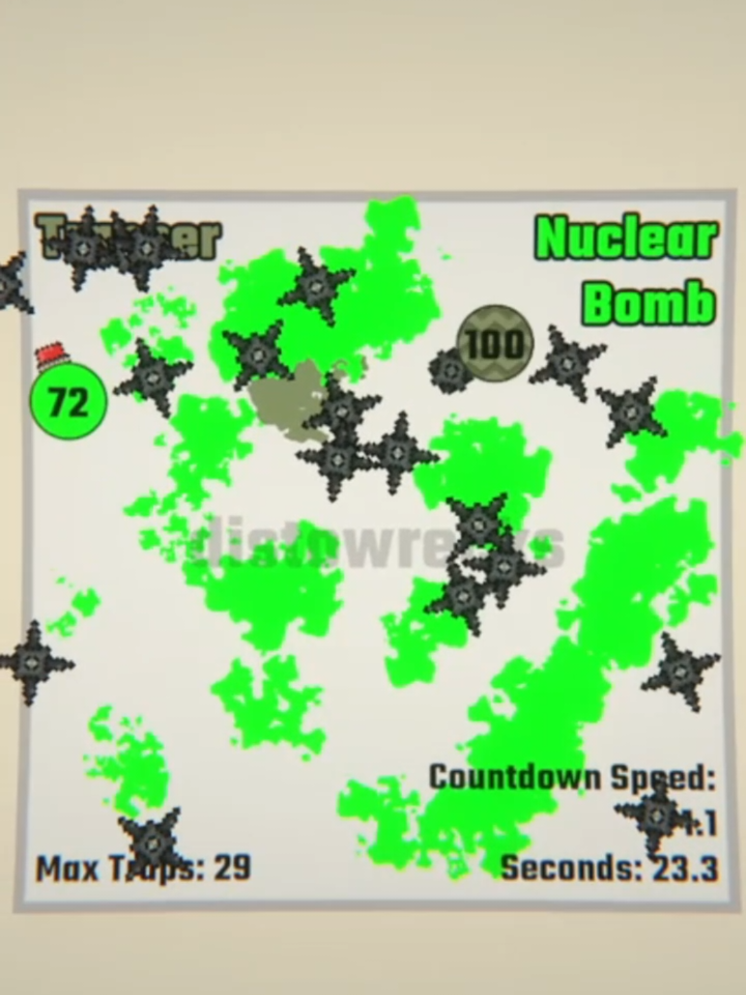 Trapper vs Nuclear Bomb This might be the closest match EVER #physics #simulation #weaponball @Earclacks 