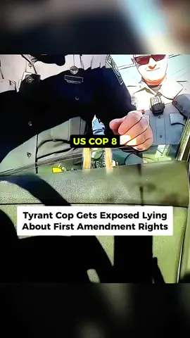 Tyrant Cop Gets Exposed Lying About First Amendment Rights #cops #copsoftiktok #copsontiktok #copstiktok #foryou #fyp