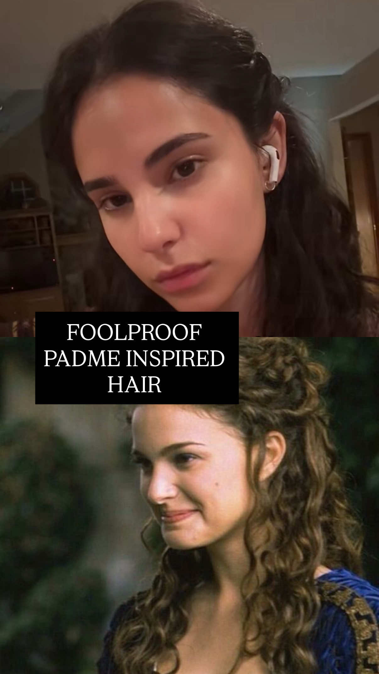 Replying to @𝓁𝒶𝓃𝒶𝜗𝜚 I hope this helps a bit, and I can figure out a more accurate version to do if you guys want!! #padme #hairstyles #beauty #hair #fyp 