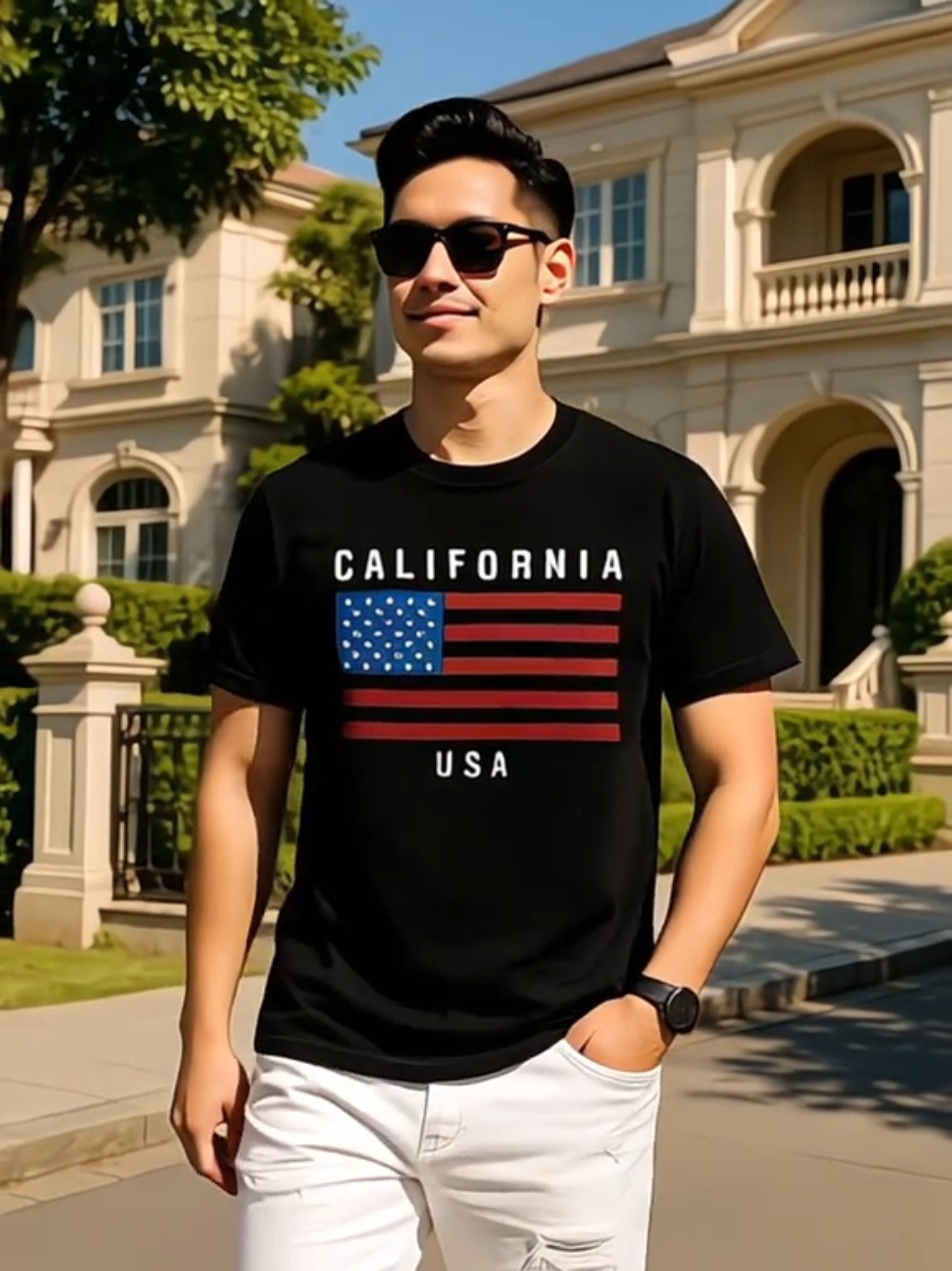 Áo thun nam dạo phố tay ngắn thoải mái #aothunnam #trend #xuhuong #tiktok 