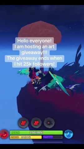 ⚠️ The art will be done with artistic liberty, in other words I will be choosing poses and backgrounds. BEST OF LUCK EVERYONE! #creaturesofsonaria #creaturesofsonariafyp #cos #roblox #fyp #creaturesofsonariaroblox #game 
