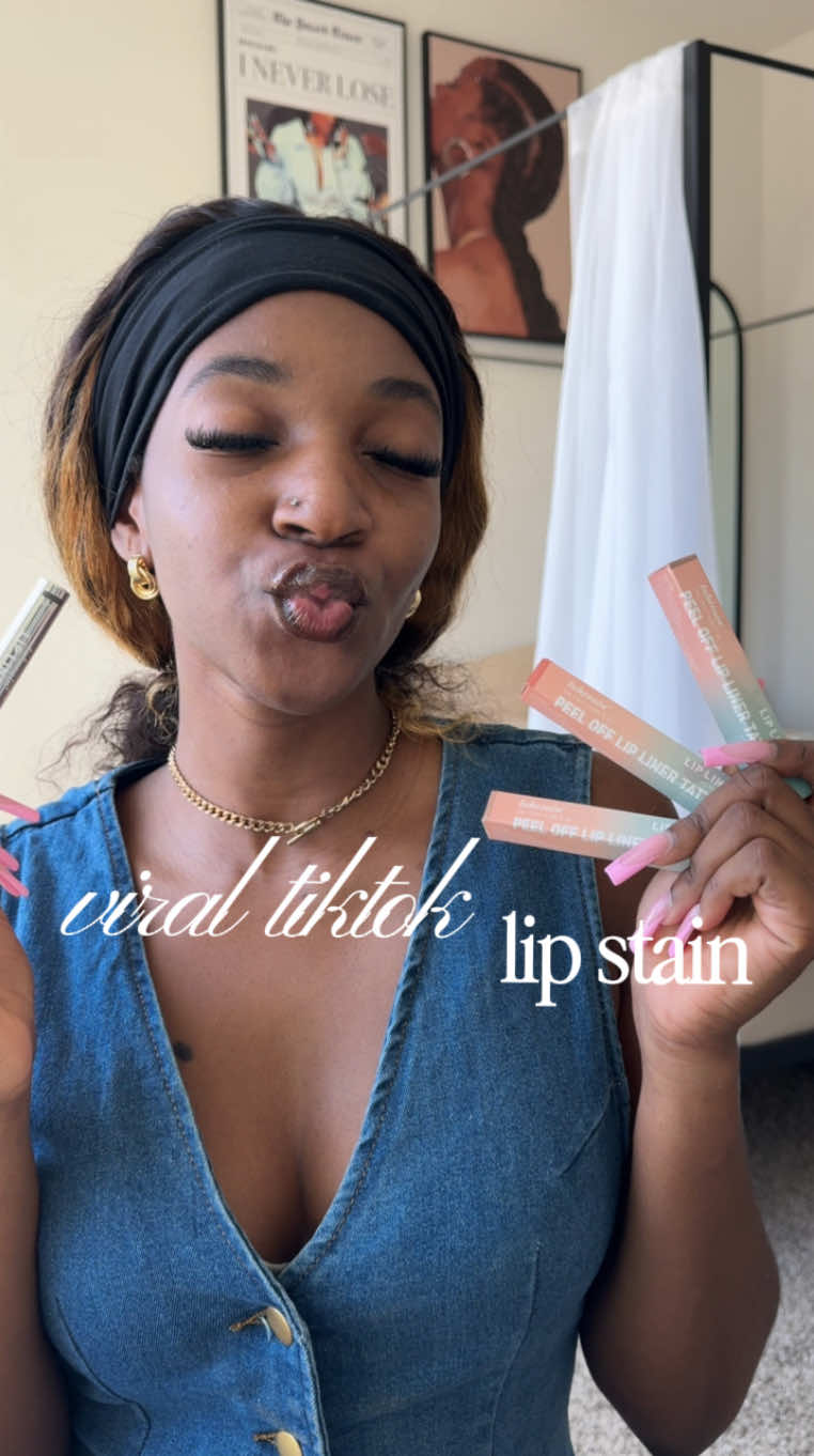 For sure my new everyday go to #theeabbyj ##tiktokshopfinds##lipstain#b#blackgirlmakeup