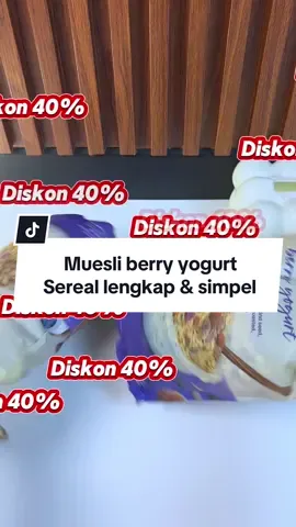Sereal sehat, lengkap, dan simpel pilih sereal muesli berry yogurt ini aja mumpung lagi diskon gede guys.. 🫶🏻🫶🏻 #sereal #muesliberryyogurt #mueslisafiya #muesli #serealmuesli #oatmeal #oats #dates #pumpkinseeds #sunflowerseeds #almond #paydaysale 