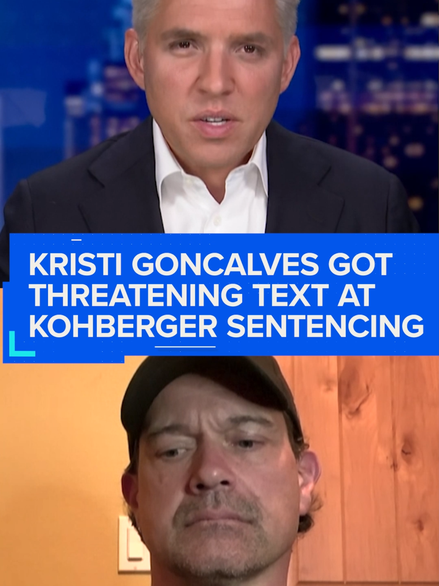 Kristi Goncalves received a death threat during victim impact statements at Bryan Kohberger’s sentencing. Steve Goncalves says investigators are tracking down the person and it’ll mean “one less crazy person” on the streets.