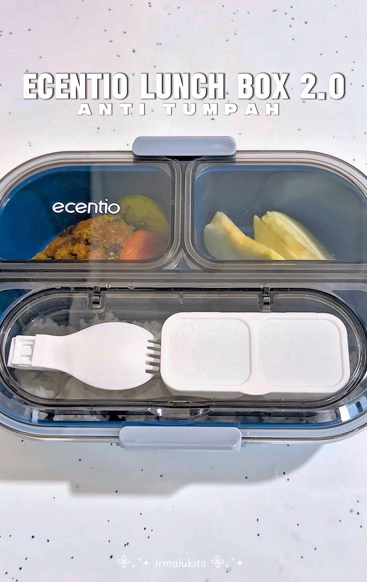 Rekomendasi tempat bekal anak sekolah anti tumpah Ecentio Lunch Box 2.0 #ecentio #bekalanak #tempatbekal #bekalsekolah #fyp 
