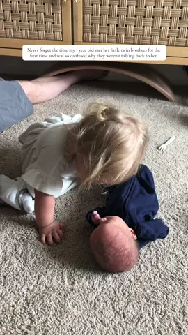 The day Willa met her little brothers was one of my favorite memories 🥺🥰 #siblinggoals #littlebrother #twins #twinbrothers #newborntwins #siblingsmeeting #siblingsmeetforthefirsttime #bigsister 