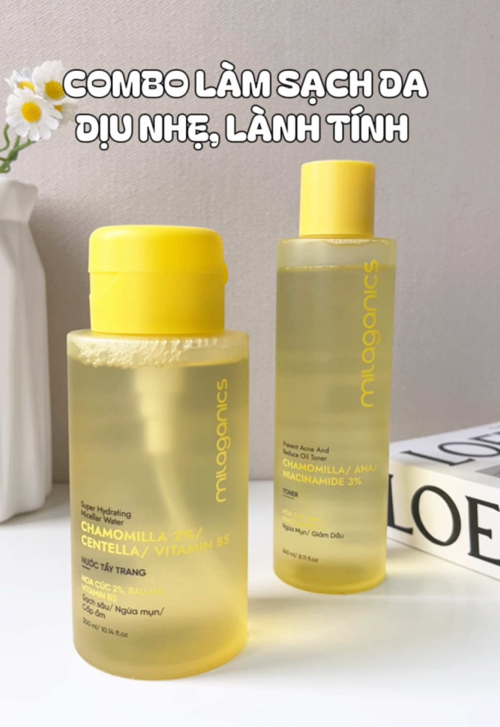 Mua 2 rẻ hơn 1 luôn, hốt lẹ chăm da tựu trường nha #milaganics #reviewlamdep #LearnOnTikTok #toner #taytrang #goclamdep 