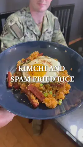 Kimchi and Spam fried rice! #EasyRecipe #weeknightdinner #lunch 
