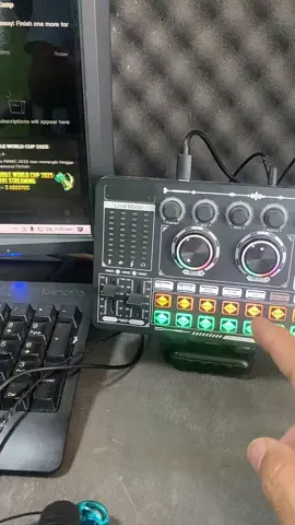 Rekomendasi soundcard buat live di HP atau PC, gak ribet seting plug &play hasil sound nya Joss#soundcardf999 #livestreaming #karaoke 