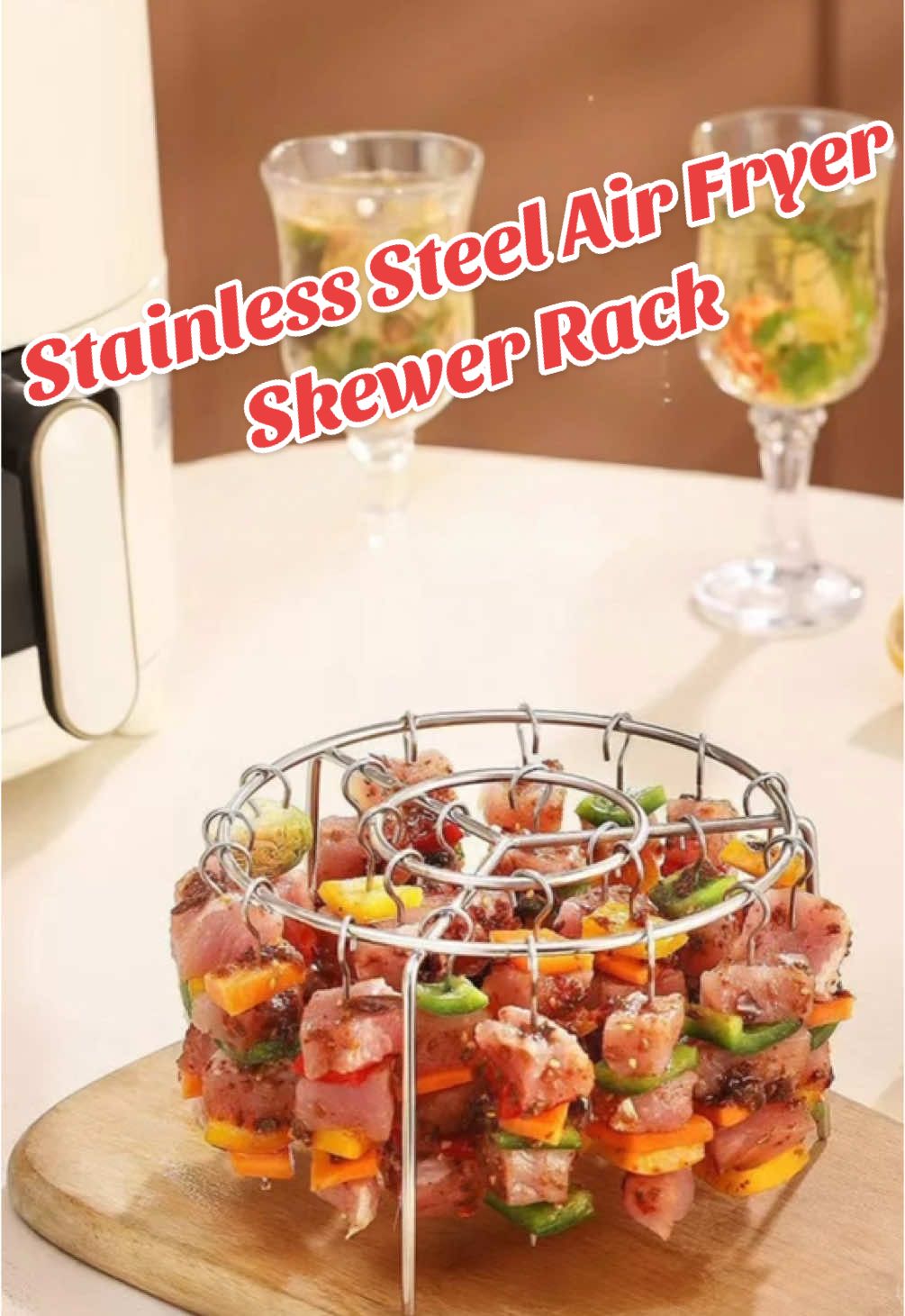 🔥Proeuct Link in Bio🔥                 Buy directly from us as your trusted Chinese supplier, offering unbeatable prices and fast shipping! Upgrade your kitchen tools with this premium Stainless Steel Air Fryer Skewer Rack! Made from food-grade 304 stainless steel, this vertical BBQ grill stand is designed to fit perfectly in air fryers, ovens, and even traditional grills. Whether you’re preparing kebabs, skewers, veggies, or meats, this rack helps cook your food evenly while maximizing airflow for delicious results. Ideal for home kitchens, family BBQ nights, or convenient meal prep, its durable construction ensures long-lasting use and easy cleanup. A must-have accessory for healthy, oil-free cooking lovers and skewer enthusiasts. Order now for fast shipping to the USA, Canada, Europe, South America, and the Middle East. Custom packaging and logo options available for bulk orders! #AirFryerAccessories #BBQStand #KitchenTools #HomeCooking #GrillEssentials #HealthyCooking #CookingTools #TikTokMadeMeBuyIt #AmazonFinds #fyp #shopifystore #amazonfba #dropshipping #trendingproducts #kitchenmusthaves #buydirect #buyfromchina #chinasupplier #bulkpurchase #ordernow #FoodieTools #BBQGear #StainlessSteelRack #CookingUpgrade #AirFryerRack #KebabStand #OvenCooking #MealPrepTools #foodiefavorites 