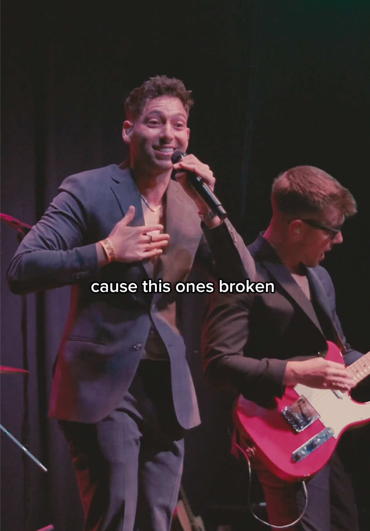 Broken in 2 all because of what you did to me 💔 #livemusic #concert #crashadams 
