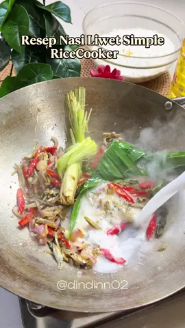 Wangi gurih enak 😍 Buatnya juga praktis ga pake ribet , yuk cobain buat juga dirumah  NASI LIWET ( Metode Rice Cooker ) Bahan 1: • 3 SDM Minyak Goreng (untuk menumis) • 3 SDM Teri Kecil • 6 Buah Bawang Merah (rajang) • 4 Buah Cabe Keriting (rajang serong) • 1 LBR Daun Pandan • 3 LBR Daun Salam • 1 BTG Serai (memarkan) Bahan 2: • 700 ml Santan (dari 65 ml Santan Instan ditambah Air) • 1 SDT Garam • 2 SDT Desaku Bawang Putih Bubuk • 1/2 SDT Desaku Cabe Bubuk Bahan 3: •500 Gr Beras (timbang tepat, cuci bersih, tiriskan) Cara Memasak 1. Tumis teri sampai sedikit berubah warna. Tambahkan semua sisa Bahan 1, tumis sampai harum. 2. Masukkan santan, masak sampai mulai mendidih. Tambahkan garam, Desaku bawang putih bubuk dan Desaku cabe bubuk, aduk sampai rata. Matikan api. 3. Masukkan beras ke dalam rice cooker. Tuangkan rebusan bumbu, aduk rata, 4. Pencet tombol COOK pada rice cooker, masak dan tunggu rice cooker berpindah ke mode WARM, segera aduk-aduk nasi sampai rata, kemudian tutup kembali rice cooker. 5. Pencet lagi tombol COOK untuk kedua kalinya, masak lagi dan tunggu sampai berubah kembali ke mode WARM. 6. Diamkan selama 5 menit, baru rice cooker boleh dibuka tutupnya 7. Angkat dan siap dihidangkan. #nasiliwet #liwetan #liwet #resepsimple #reseptiktok #resepmasakan #masakansimple #masakanrumahan #idemasak #foryou #foryoupage #fyp  