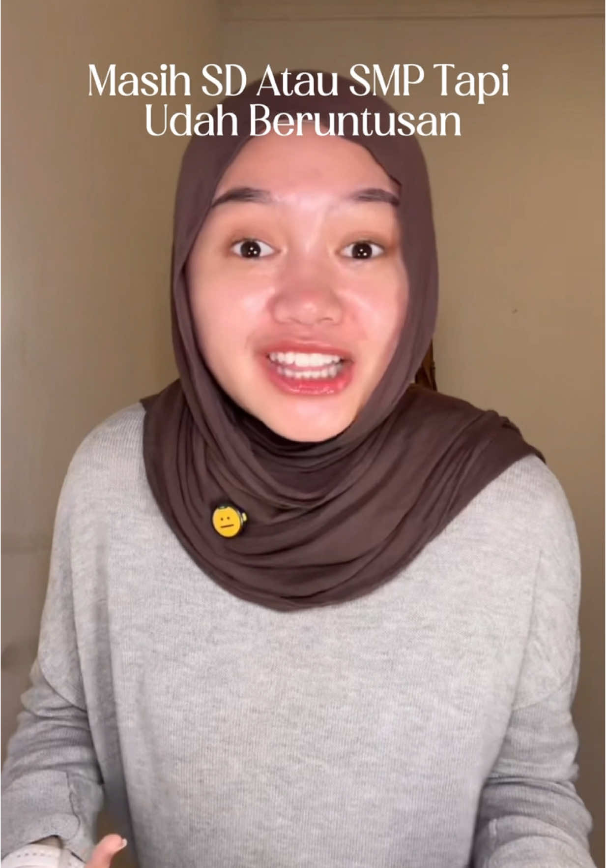 Anak sekolah siapa yang beruntusan??