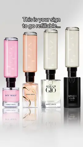 Fragrance on repeat. Zero waste, all good. #Armanibeauty #Fragrance #JoinTheRefillMovement 