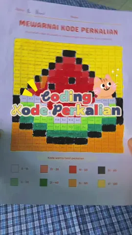 Coding Kode Perkalian Kelas 5 SD Fase C , Matematika x Seni Rupa 🧮🎨  #gurusd #kelas5sd #coding #matematika #guru #codingforkids 
