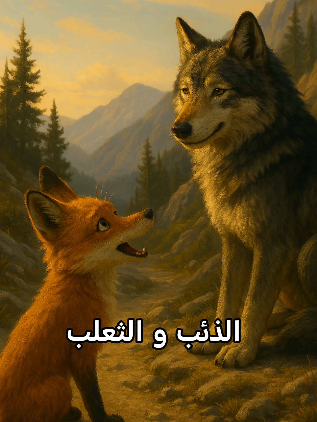 الذئب و الثعلب 🐺🦊 #ثقة #خيبة #حكاية #حكايات #fyp 