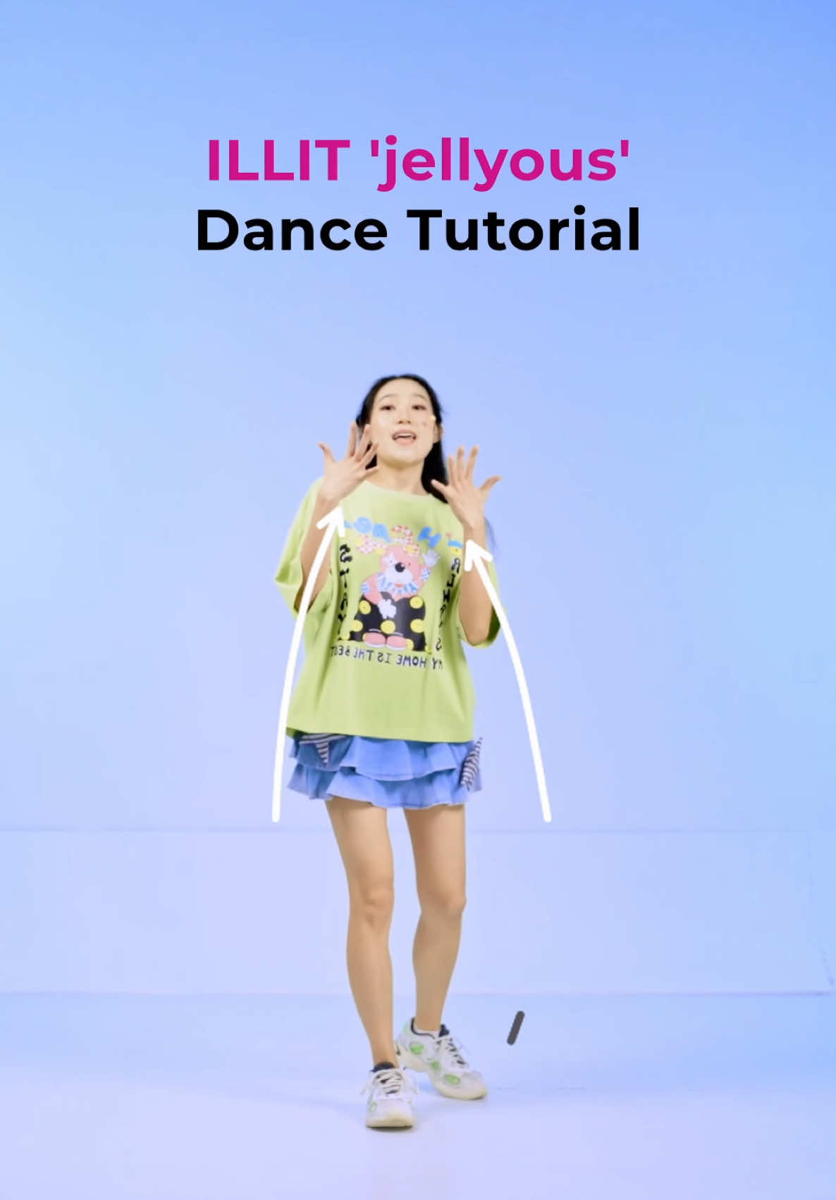 ILLIT ‘jellyous’ dance tutorial, slowed, mirrored, with singsinging #illit #jellyous #아일릿 #jellyoustep @illit_official 