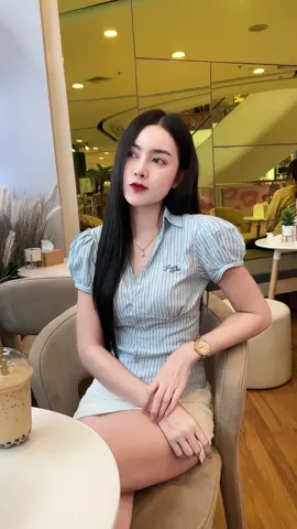 เสื้อน่ารักก 🩵✨ #ทริคแต่งตัว #แต่งตัว #เสื้อ #เสื้อน่ารัก #เสื้อคอปกแขนตุ๊กตา 