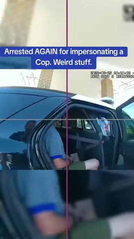 Arrested AGAIN for impersonating a Cop. Weird stuff. #cops #copsoftiktok 