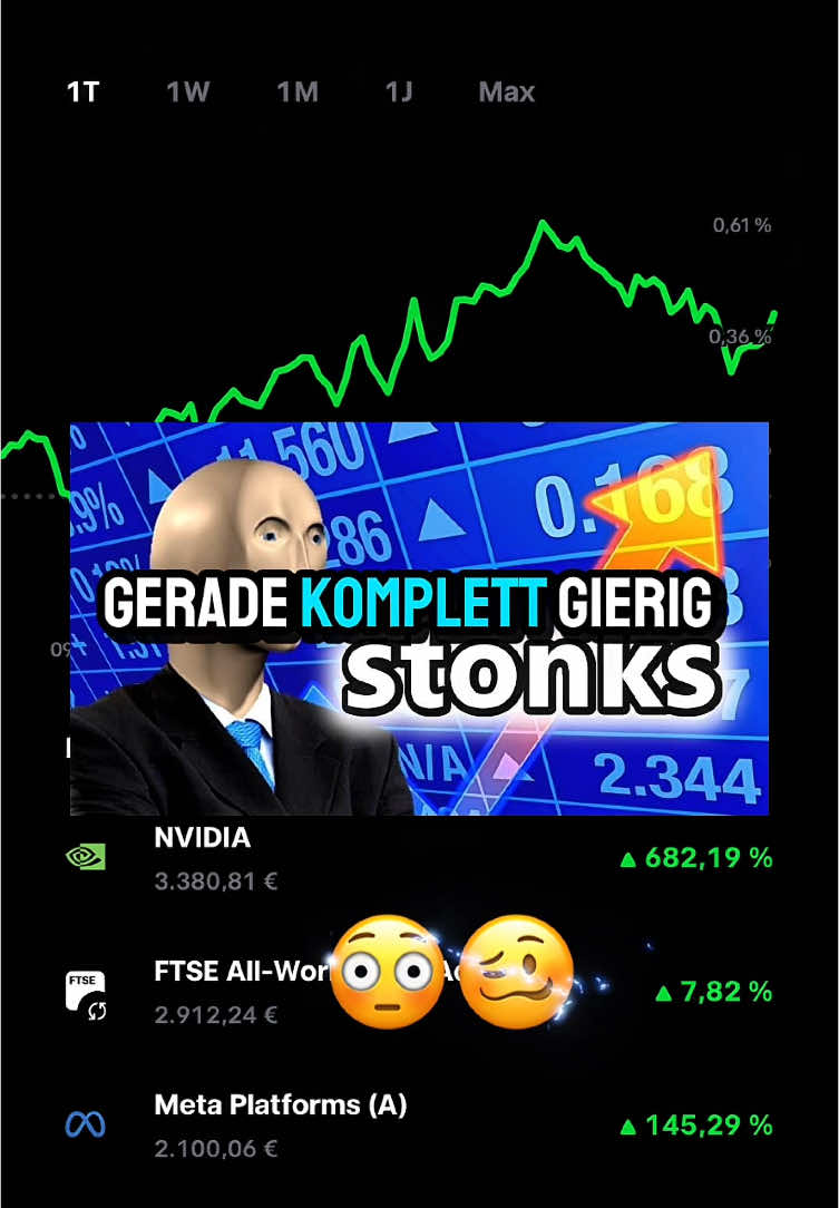 In gierigen Marktphasen bin ich lieber vorsichtig 💰📉 ⸻ 🔖 Hashtags #finanzwissen #börsetipps #sparplan #aktiendepot #geldanlage #cashaufbauen #stockmarketgermany #finanztiktok #vermögensaufbau #passiveseinkommen #finanzbildung ⸻ ⚠️ Disclaimer Keine Anlageberatung oder Finanzbeurteilung. Inhalte dienen nur zur Information und spiegeln meine persönliche Meinung wider.