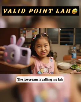 “Mummy say cannot eat ice cream 🍦… but my tummy no clock sia 😤⏰”  #S#SGKidsS#SingaporeVloggerC#CuteRantskidsoftiktok #SmallVlogger 