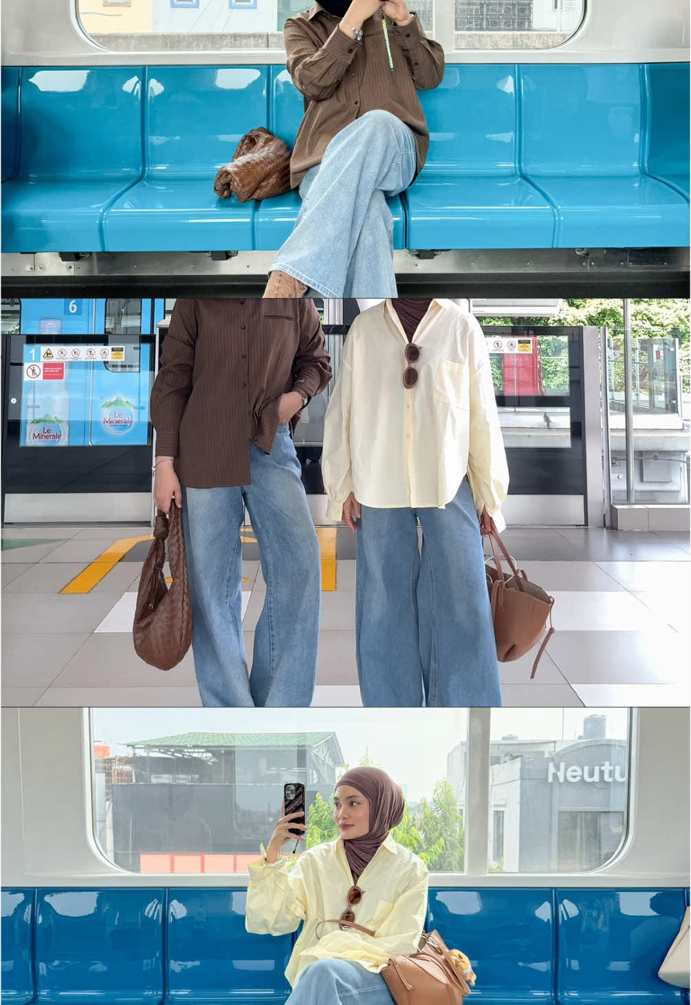 mrt mandatory fitcheck & pics😆✨ kali ini bersama @ig: adzraafifah 
