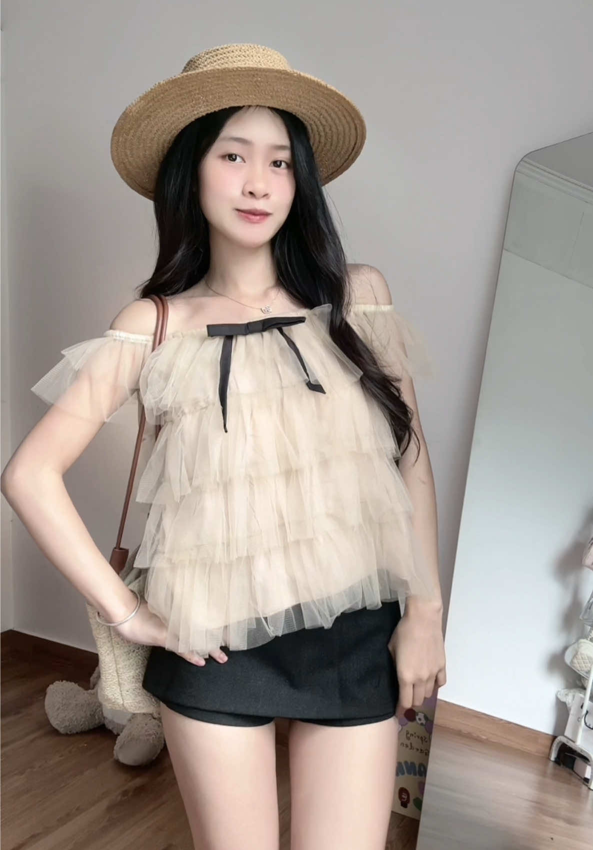 Áo trễ vai xinh @Dilyshop.vn #dilyshop #outfit #xuhuongtiktok #xuhuong 