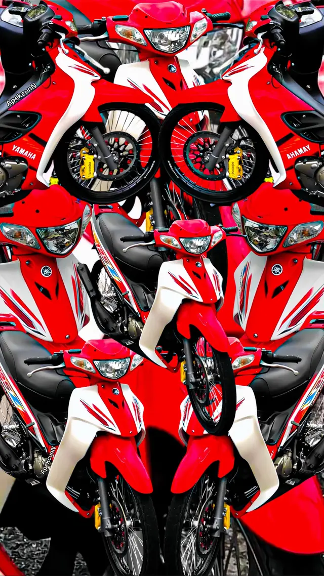 wallpaper hd motor 125z set redwhite😍________________________________#masukberanda #masukberandafyp #125zr #foryoupage #fyp 