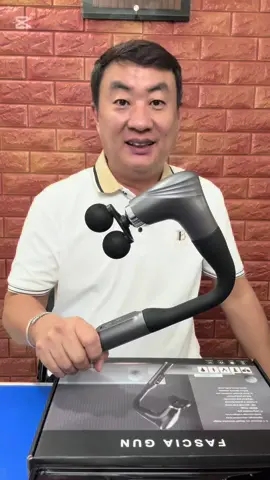 Grey Upgraded Dual Head Handheld Massager Hook 贝 Shaped Massager Deep Rolling Massager Long-Handle Curved-Head Fascia Gun #createtowin 