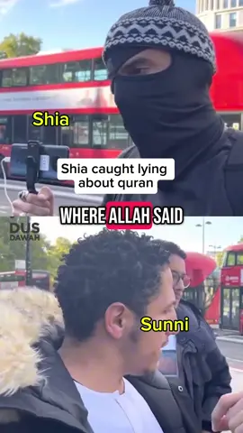 Shia caught lying about tge quran #islam #muslim #quran #shia #sunni 