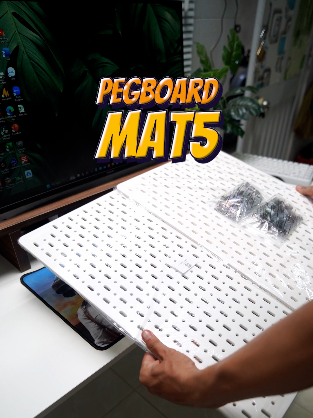 Đây là một công cụ decor giúp cho góc setup của các bạn nhìn chuyên nghiệp hơn rất nhiều. Pegboard đến từ nhà Mat5. #pegboard #mat5 #reviewcongnghe #techreview #xuhuong #tiktok #huudureview