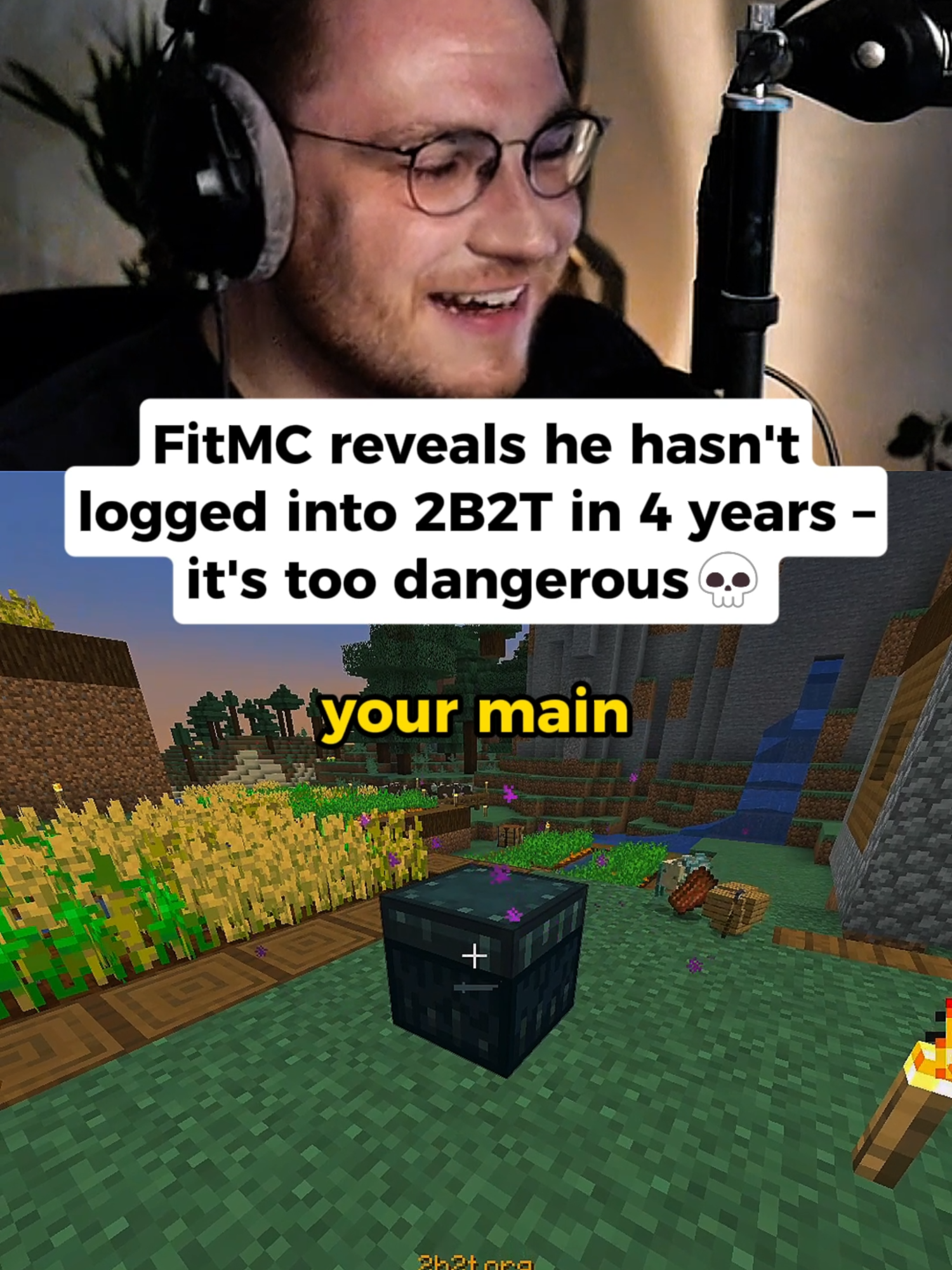 Minecraft's oldest anarchy server #2b2t #Minecraft #fitmc