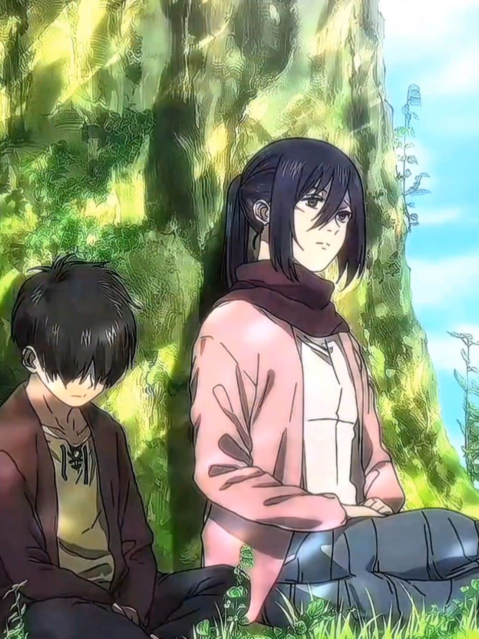 ايرين 🥲💔                   #ايرين #ميكاسا #اتاك_اون_تایتن #eren #Mikasa #اغاني_مسرعه💥 #مشاهدات100k🔥 الدو @الـكـيـ𓄌ــورا 