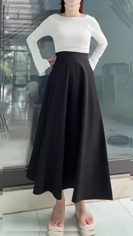 Chân váy dài suông xoè bồng #chanvay #vaysuong #vayxinh #xuhuongtiktok #viral 