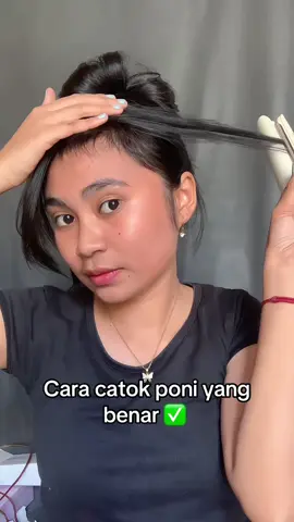 Cara catok poni yang salah VS benar #hairstyle 