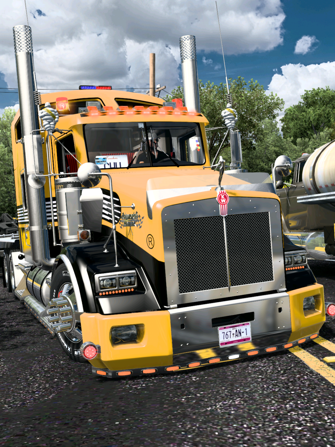 Cuando las calles son más pequeñas que tú camión y tus remolques #americantrucksimulator 